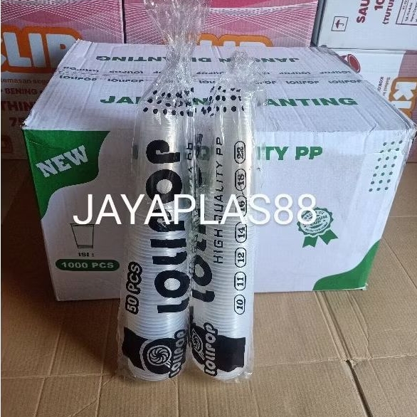

Ukf5Pc6F4H (Kuliner.Kita) [50 Pcs] Gelas Plastik Datar Lolipop Bening 18 Oz Slim / Gelas Es Teh /