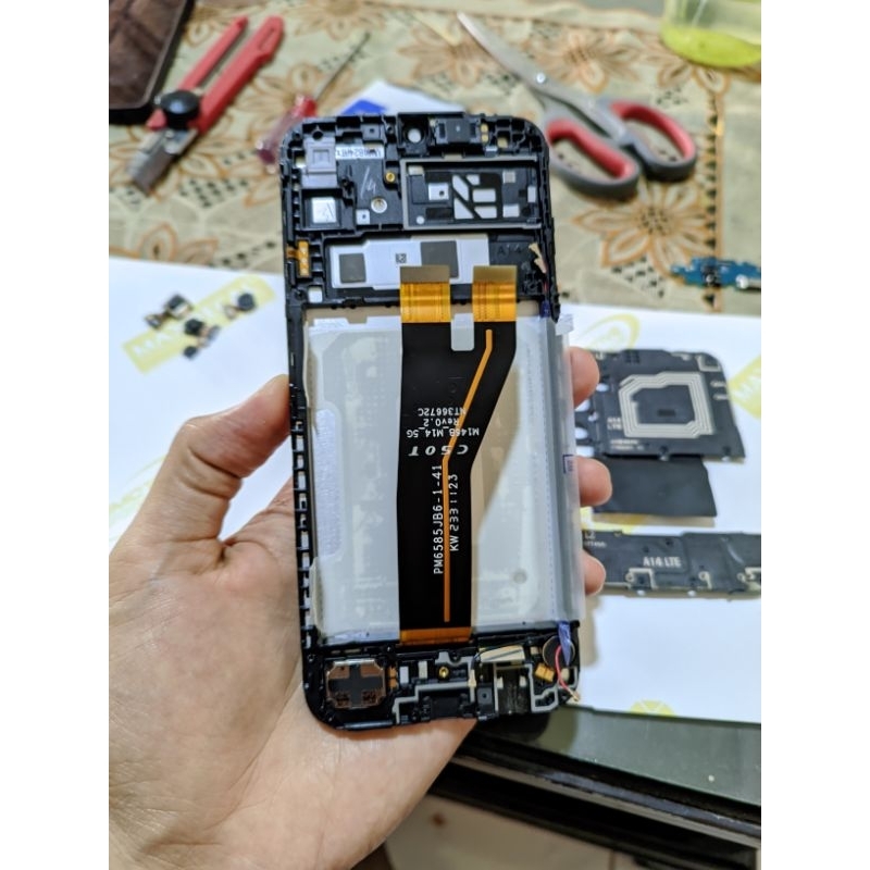 LCD SAMSUNG A14 ORIGINAL COPOTAN NORMAL LCD SUPER MULUS