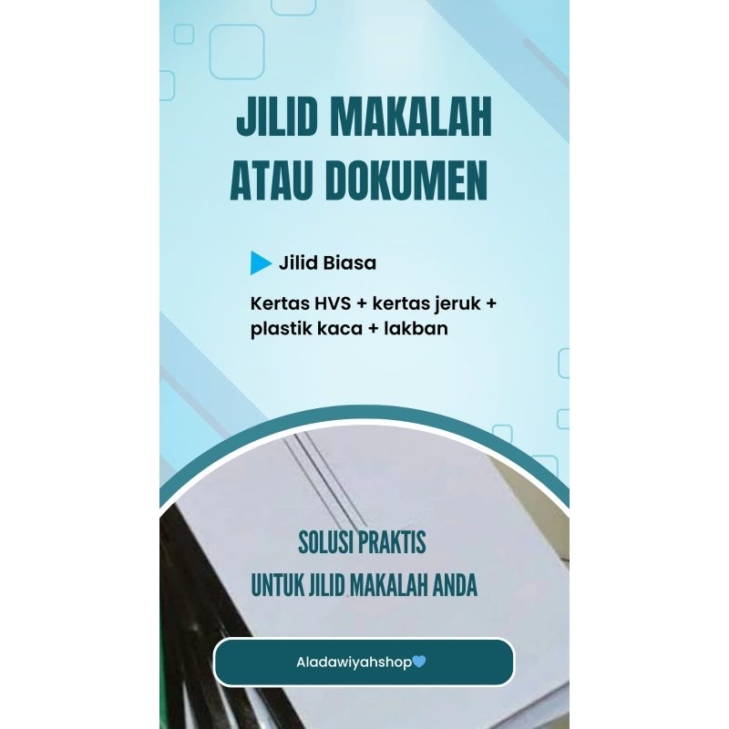 Jasa Jilid Dokumen Atau Makalah