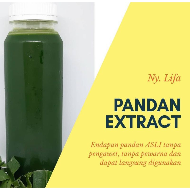 

Endapan Sari Pandan Extract Wangi Fresh 100%