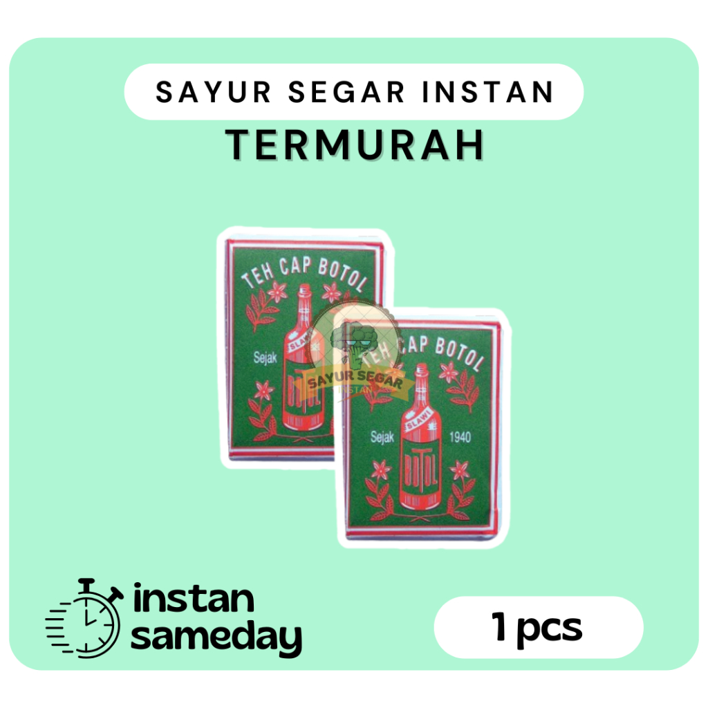 

Teh Hijau Cap Botol Aroma Melati 40gram - Sayur Segar Instan