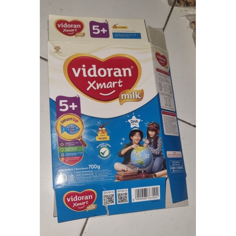 DUS BEKAS SUSU VIDORAN 5+ MADU | DUS VIDORAN |DUS SUSU VIDORAN BEKAS TERMURAH | ORIGINAL