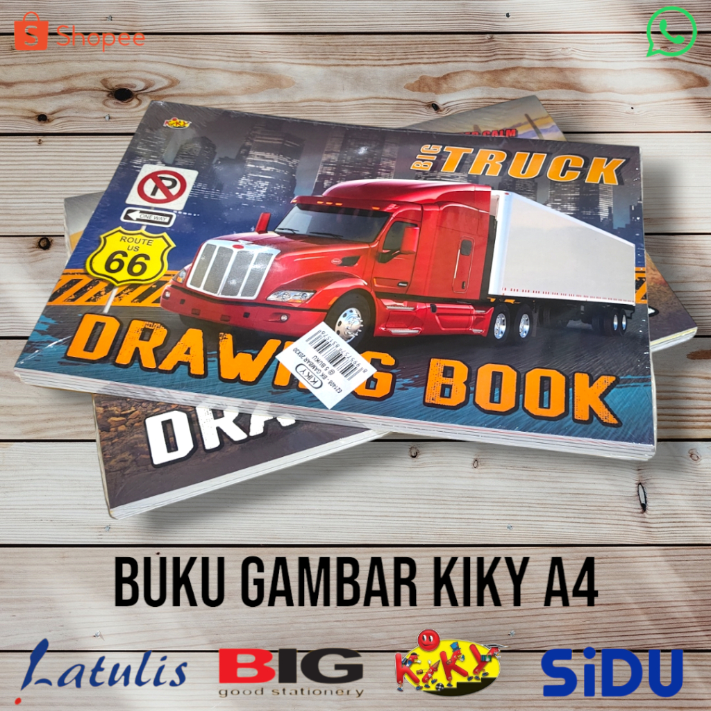 

Buku Gambar KIKY A4 / ukuran 20x30 (1 pak isi 5 pcs)