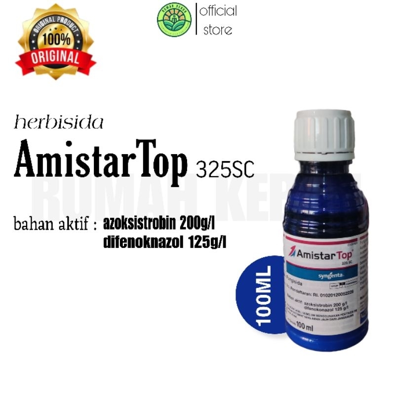 Obat pertanian fungisida AmistarTop 325 SC 100ML untuk mengatasi jamur pada jagung, padi, dll