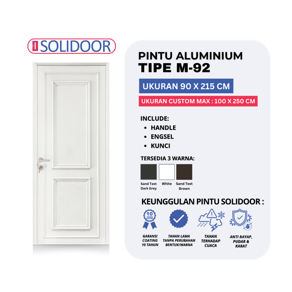 Pintu Aluminium Solidoor M-92