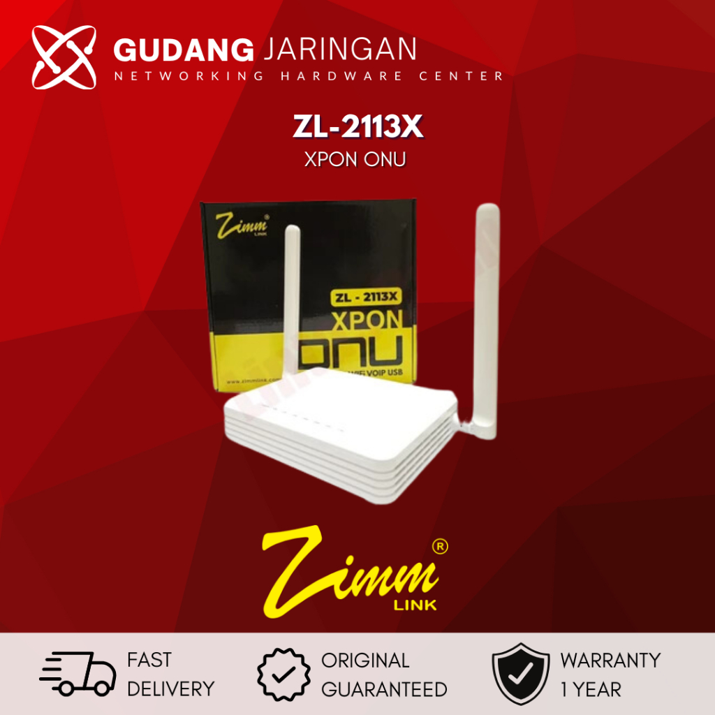 ZIMMLINK XPON ONU ZL-2113X Support EPON & GPON ONT 1GE 3FE 2,4G Wifi VOIP USB