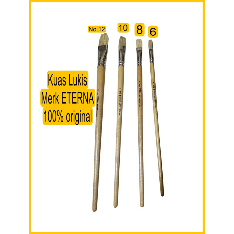 

Kuas lukis eterna / kuas minyak no.8 / no.10/ no.12
