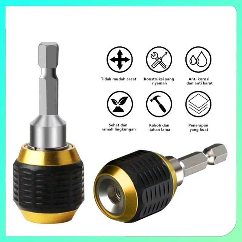 Sambungan pengunci otomatis 60mm, perpanjangan mata bor 60mm/mata bor tanpa kunci/adaptor mata bor k