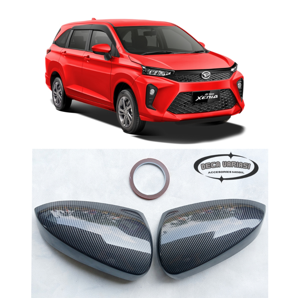 Mirror Cover Xenia 2022 Cover Spion Mobil All New Xenia 2022 - 2024 Glossy Carbon