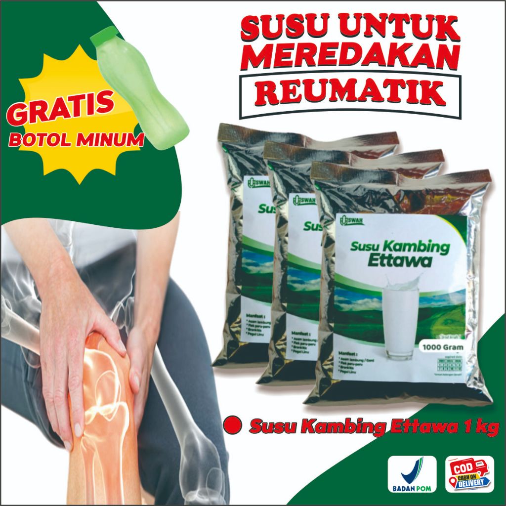 

SUSU KAMBING ETAWA KELOR 200 GRAM - ASAM URAT- PEGEL LINU - NYERI SENDI- BUKAN GOMILK- NO ETAWALIN