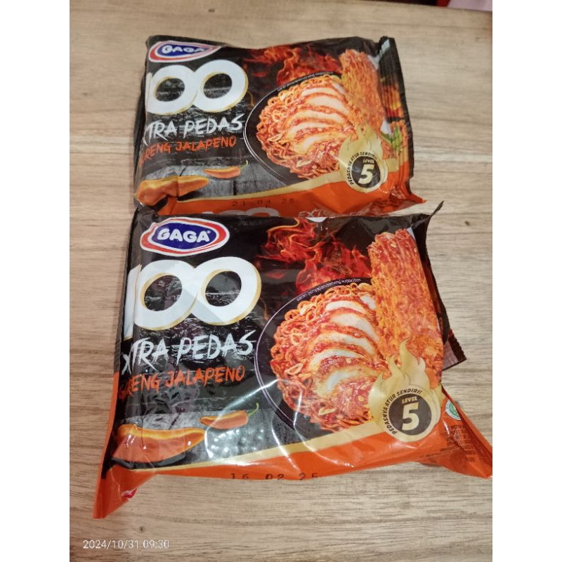 MIE GAGA EXTRA PEDAS//MIE GORENG//JALAPENO EXTRA HOT LEVEL 5