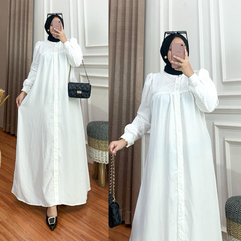 KANIA DRESS GAMIS BROKAT /GAMIS UMROH MANASIK/GAMIS REMAJA