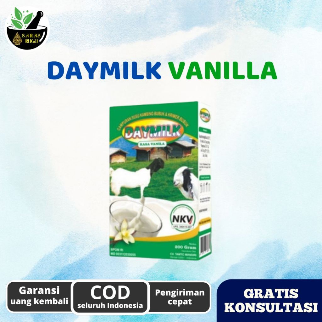 

DAYMILK VANILA | Susu Kambing Etawa Atasi Masalah Pernafasan & Persendian - 1 box