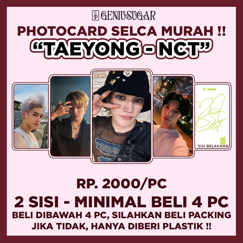 [MIN. BELI 4 PC] NCT TAEYONG SELCA UNOFFICIAL PHOTOCARD