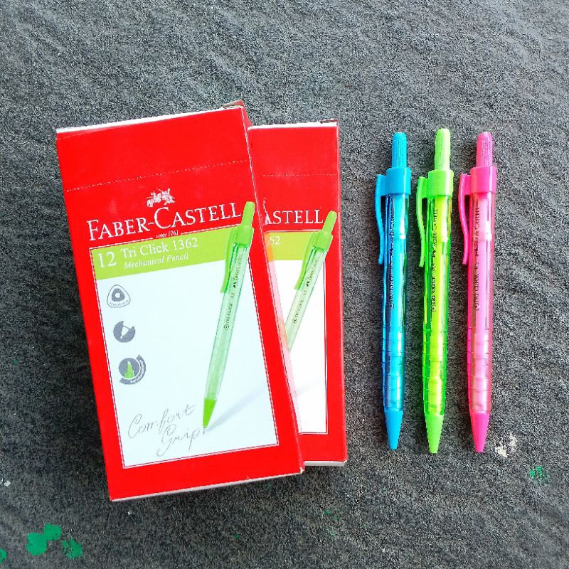 

Pensil Mekanik Mechanical Pencil Faber Castell Tri Click 1362 0.5mm ( Pak ) [ Original ]