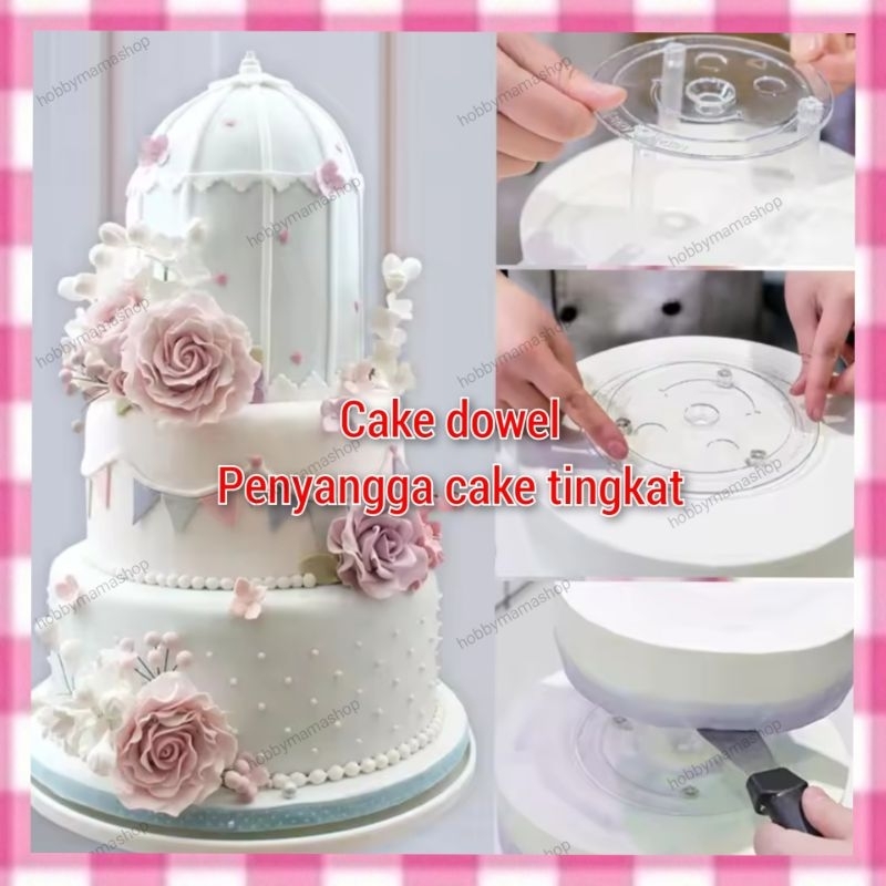 penyangga cake tingkat cake dowel