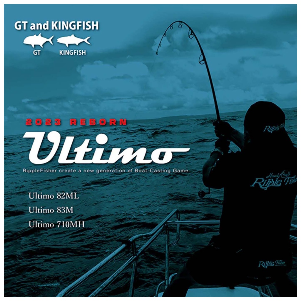 Ripple Fisher Ultimo Reborn Rod Model 2023 Casting Popping Joran Pancing