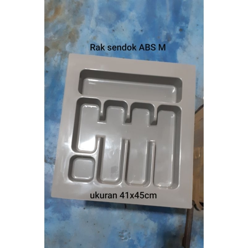 Rak sendok ABS sekat laci rak sendok garpu sumpit rak sendok kitchen set