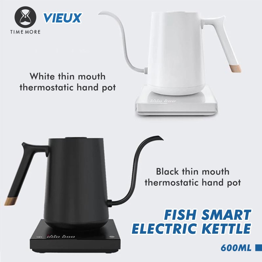 Timemore teko kopi listrik / Timemore fish smart electric kettle gooseneck 600ml