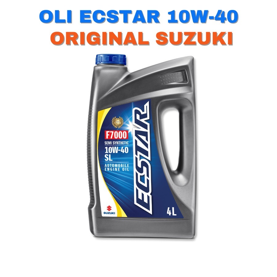 Oli Ecstar 10W-40 Original Suzuki Kemasan 4 Liter