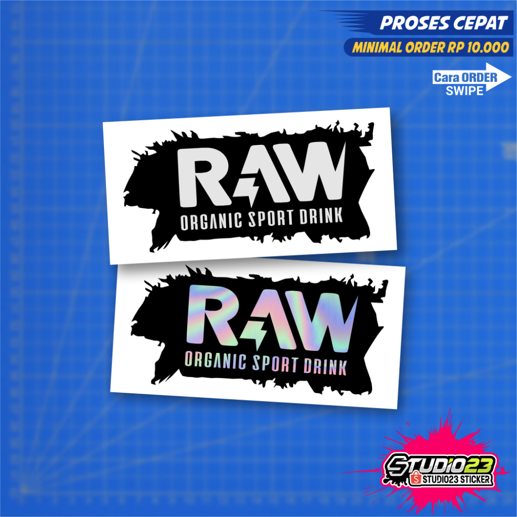 

Stiker RAW Organic Sport Drink Cutting Sticker
