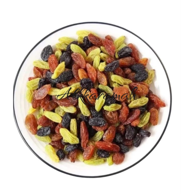 

Kismis Raisin Mix 500 Gr Unsweetened √ Kismis Campur √ Kismis Raisin Tricolour Unsweetened