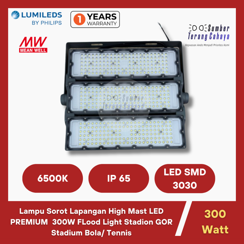 Lampu Sorot 300 Watt LED Lampu Tembak Lapangan lampu Lapangan Bola/ Tennis