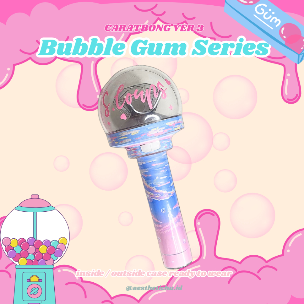 

Skin Sticker Decal Caratbong Versi 3 Bubble Gum Series | Sticker saja bukan Lightstick