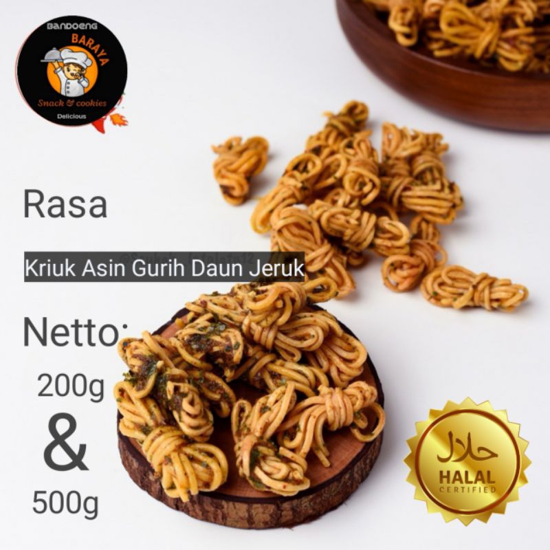 

Mie Gulung Uwel Original Asin Crispy Kriuk Gurih Bandung Baraya Snack