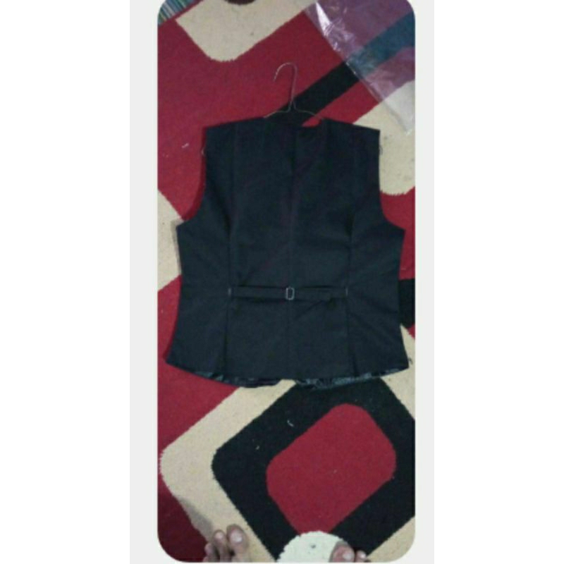 Rompi Casual jas kerja blazer Hitam Formal Wanita / vest kerja cafe / Rompi vest Formal Hotel / Vest