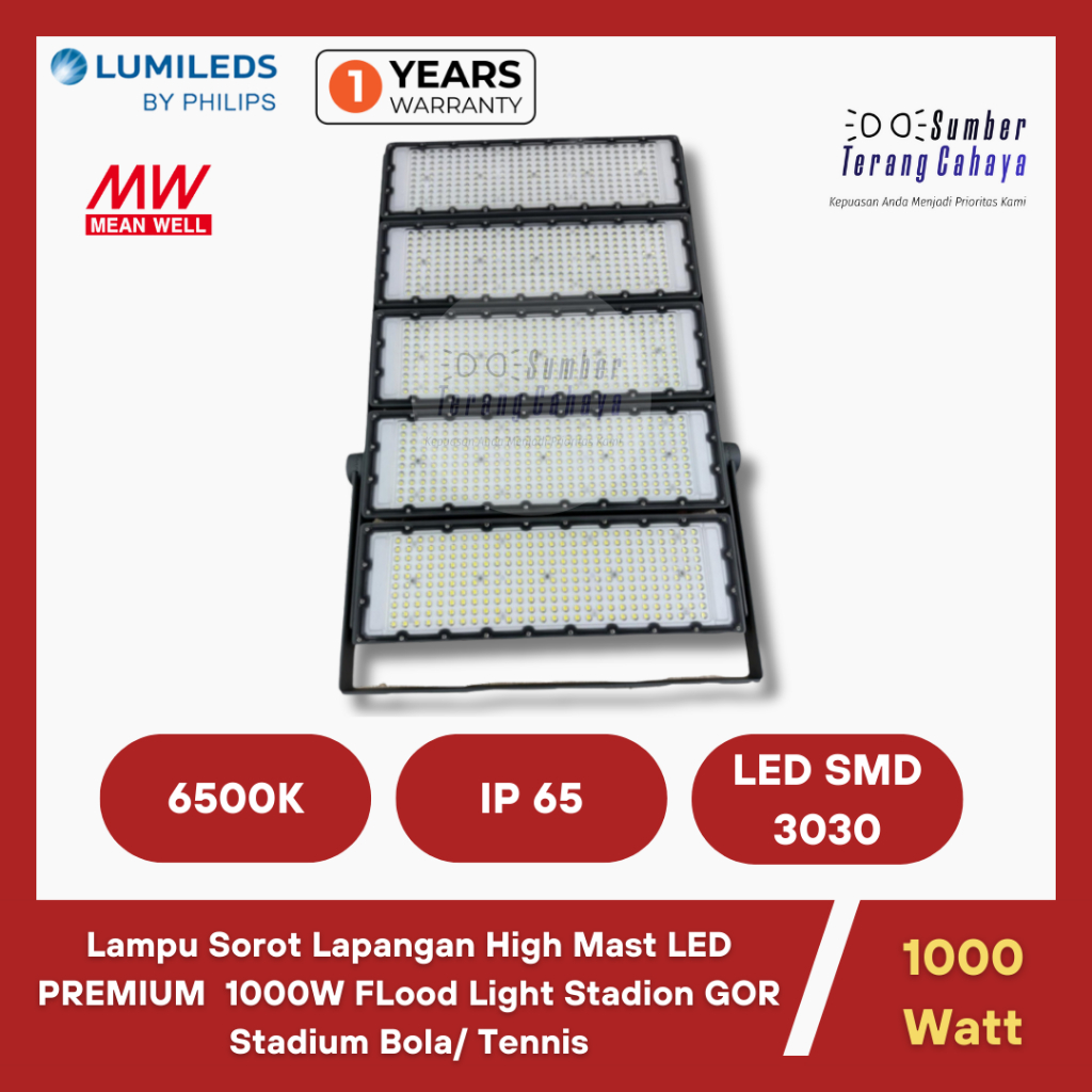 Lampu Sorot 1000 Watt LED Lampu Tembak Lapangan lampu Lapangan Bola/ Tennis