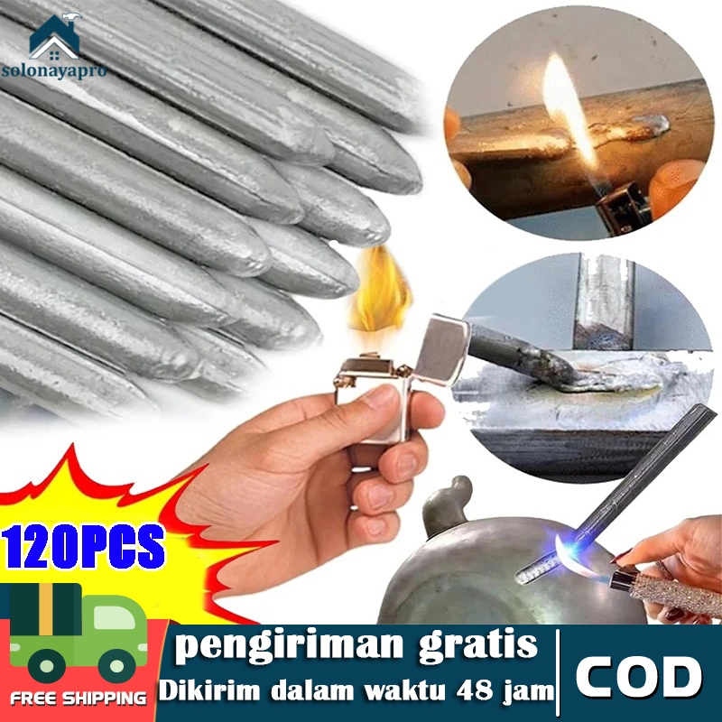 URFALAH_JATI - BATANG LAS PATRI ALUMINIUM 120 PCS - LOW TEMPERATURE ELEKTRODA / BAKAR LILIN