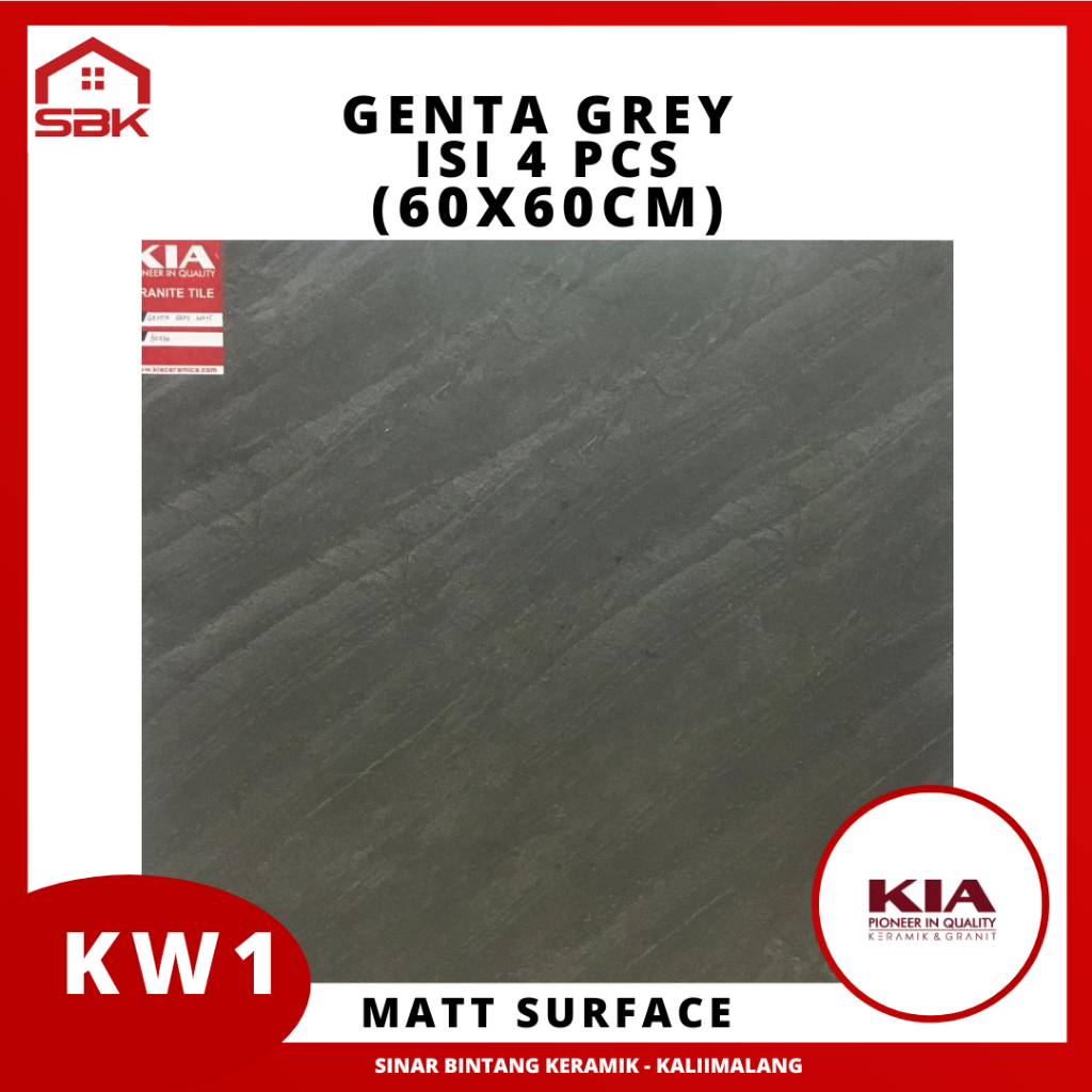 Granit Lantai 60x60 Genta Grey