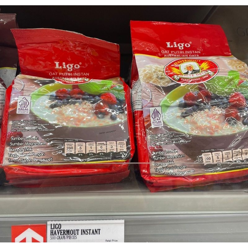 

ligo oat putih instan Australian oats 500gr