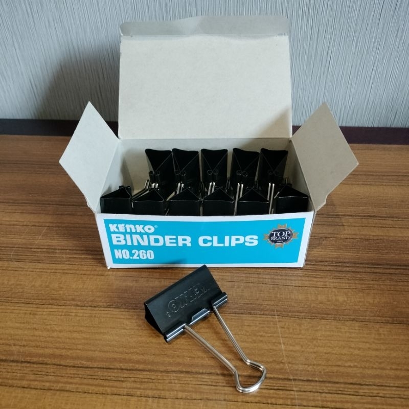 

Binder Clips Kenko No. 260 (per 1 kotak)