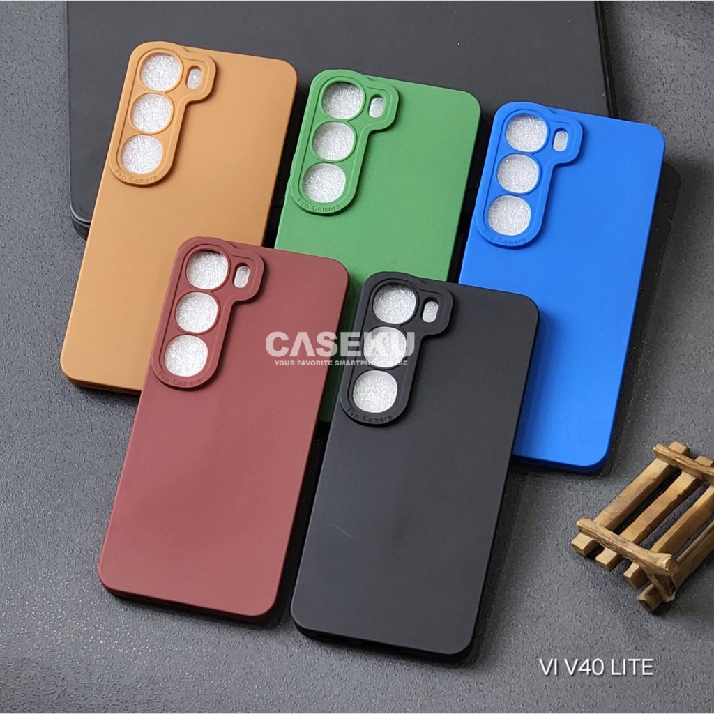 Vivo V40 Lite Case Pro Camera Macaron Case Vivo V40 Lite