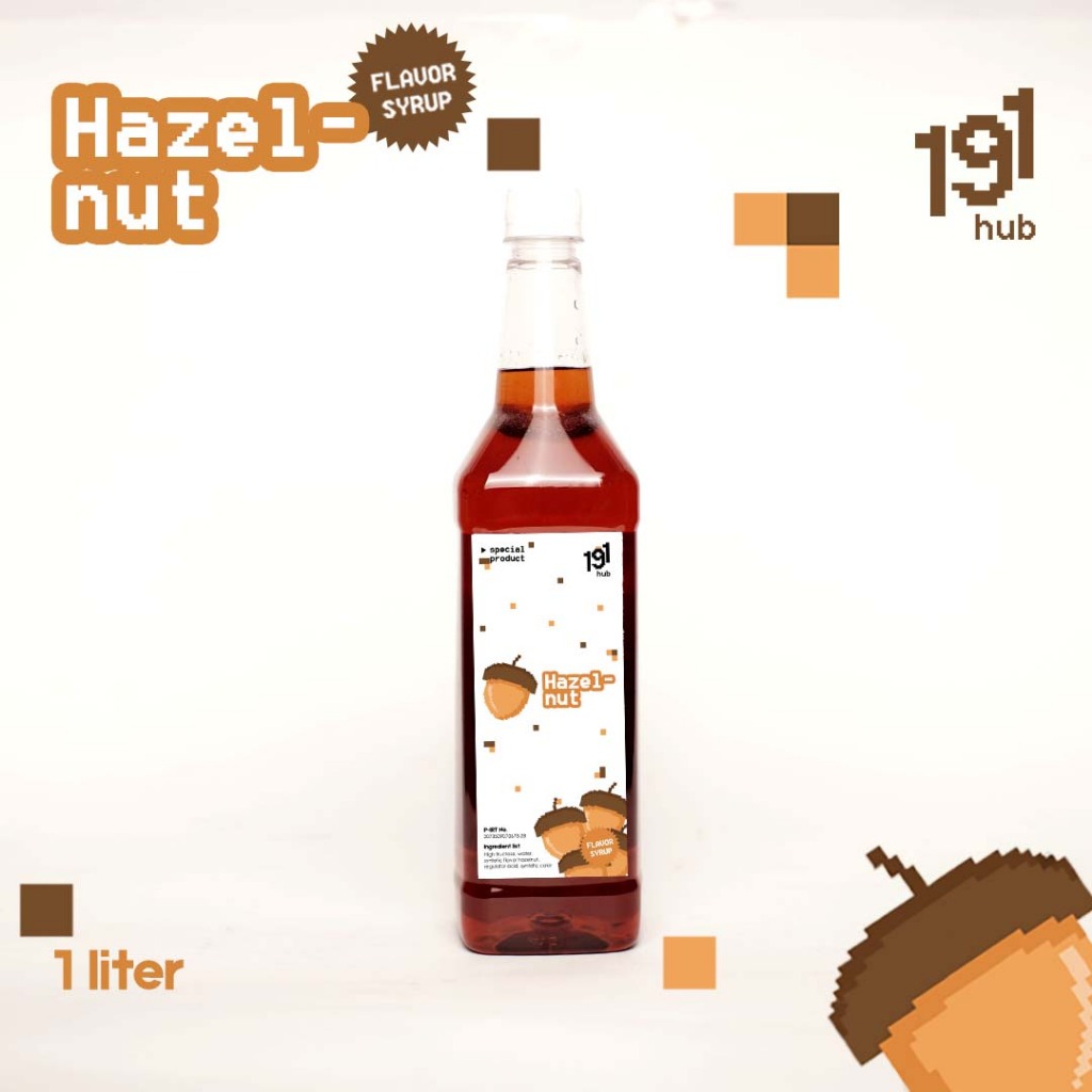 

flavour syrup hazelnut 1000 ml | nineteen one hub