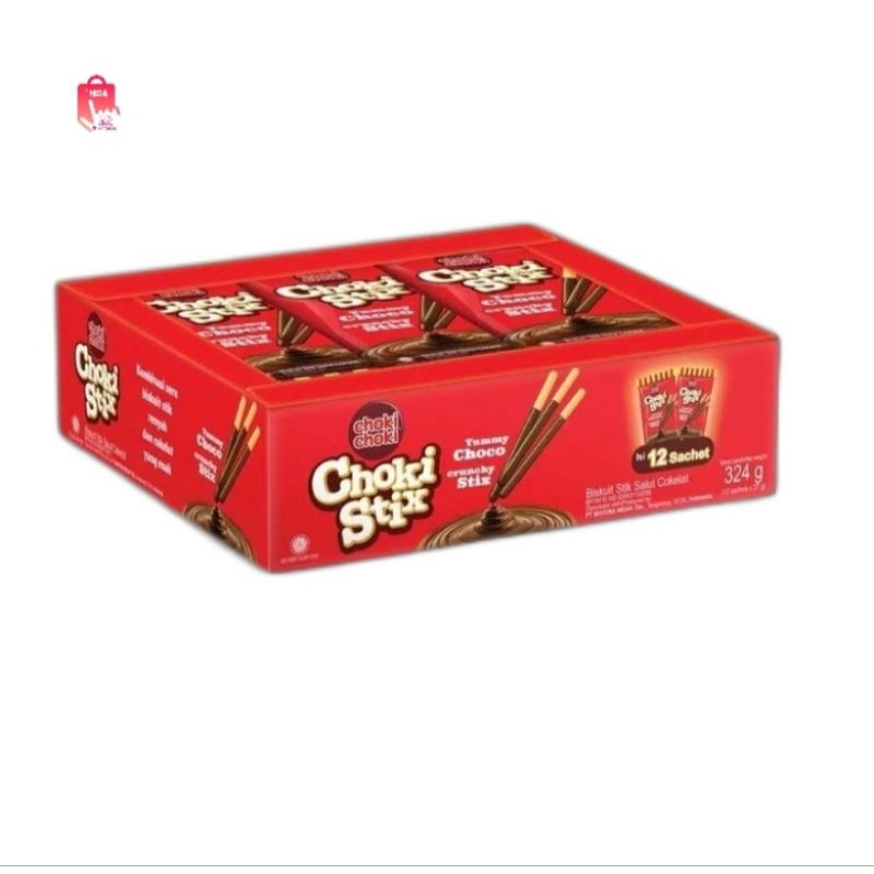 

Choki Choki Choki Stix Yummy Choco Crunchy Stix (1 box/12 sachet)