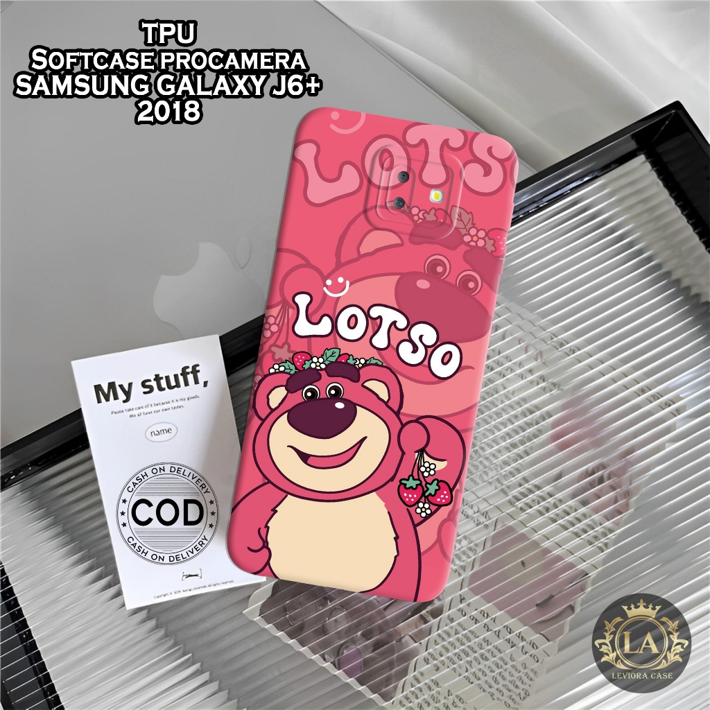 Case Samsung J6+ 2018 - Leviora Case - Fashion Case Lotso - Softcase Samsung J6+ 2018 - Case Pro Cam