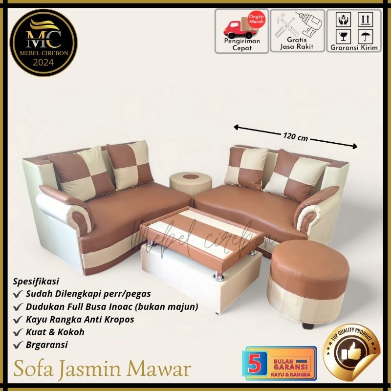 Sofa Yasmin Sudut Kursi Tamu Minimalis Modern Sudut Terlaris Termurah Tegal Pekalongan