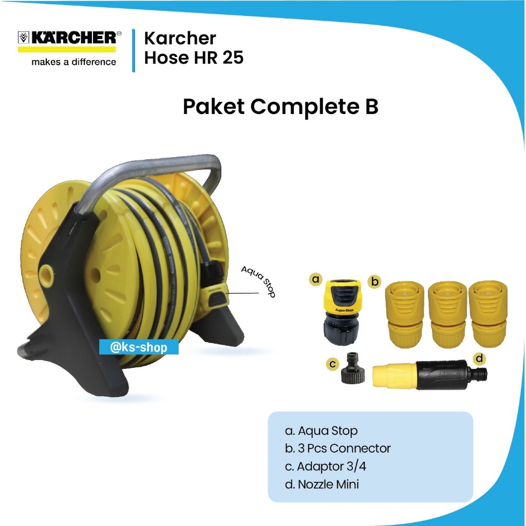 Karcher Selang Air HR 25 | Karcher | Selang Air Karcher HR 25 | Selang Air 15M HR 25 | Paket B