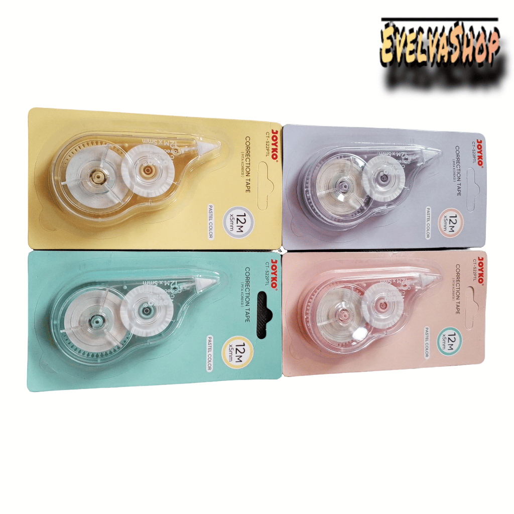 

Correction Tape Joyko 12M x 5mm Tipe Ex / Penghapus Pita / Pita Koreksi