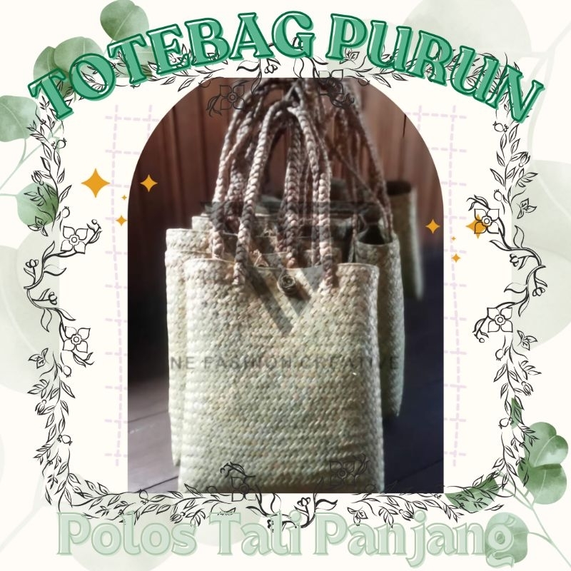 Tas Purun Tali Panjang / Tas Purun Khas Kalimantan / Tas Fashion Pria / Tas Fashion Wanita / Tas Tra