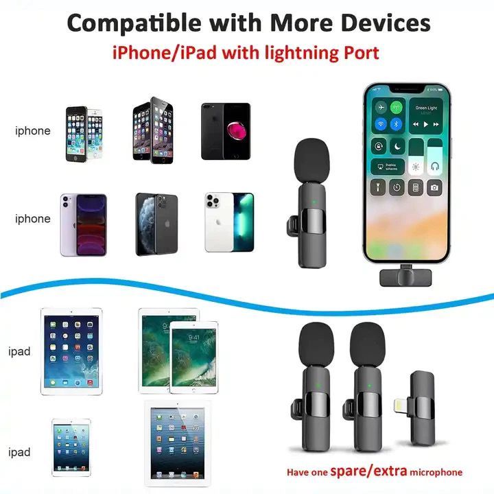 Microphone Mic Clip On Wireless bluetooth