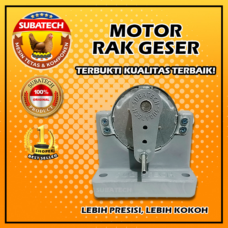 Motor Dinamo Rak Geser Mesin Tetas Penetas