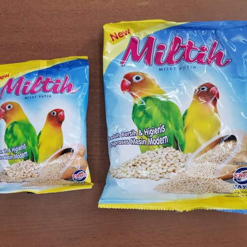 Miltih pakan Lovebird/ Miltih Milet Putih Pakan burung Lovebird/ Ebod Lovebird Miltih Milet Putih