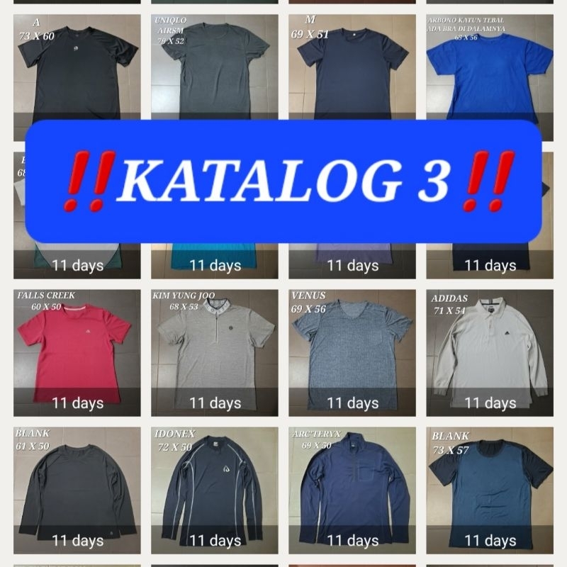 Baselayer Outdoor Baju Kaos Olahraga Jersey Futsal Parasut Manset Sepeda Gowes Gym Fitness Sepak Bol