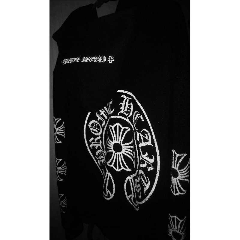 hoodie chrome hearts zipper second