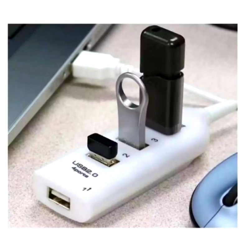 USB HUB 4 PORT. 1Terminal colokan Flashdisk mouse speaker