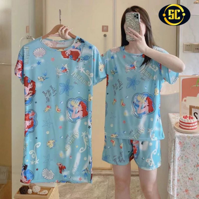 SETELAN HARIAN WANITA  2IN1 HOTPANTS+DASTER MODEL TERBARU SUPER LEMBUT/SETELAN WANITA IMPORT PREMIUM